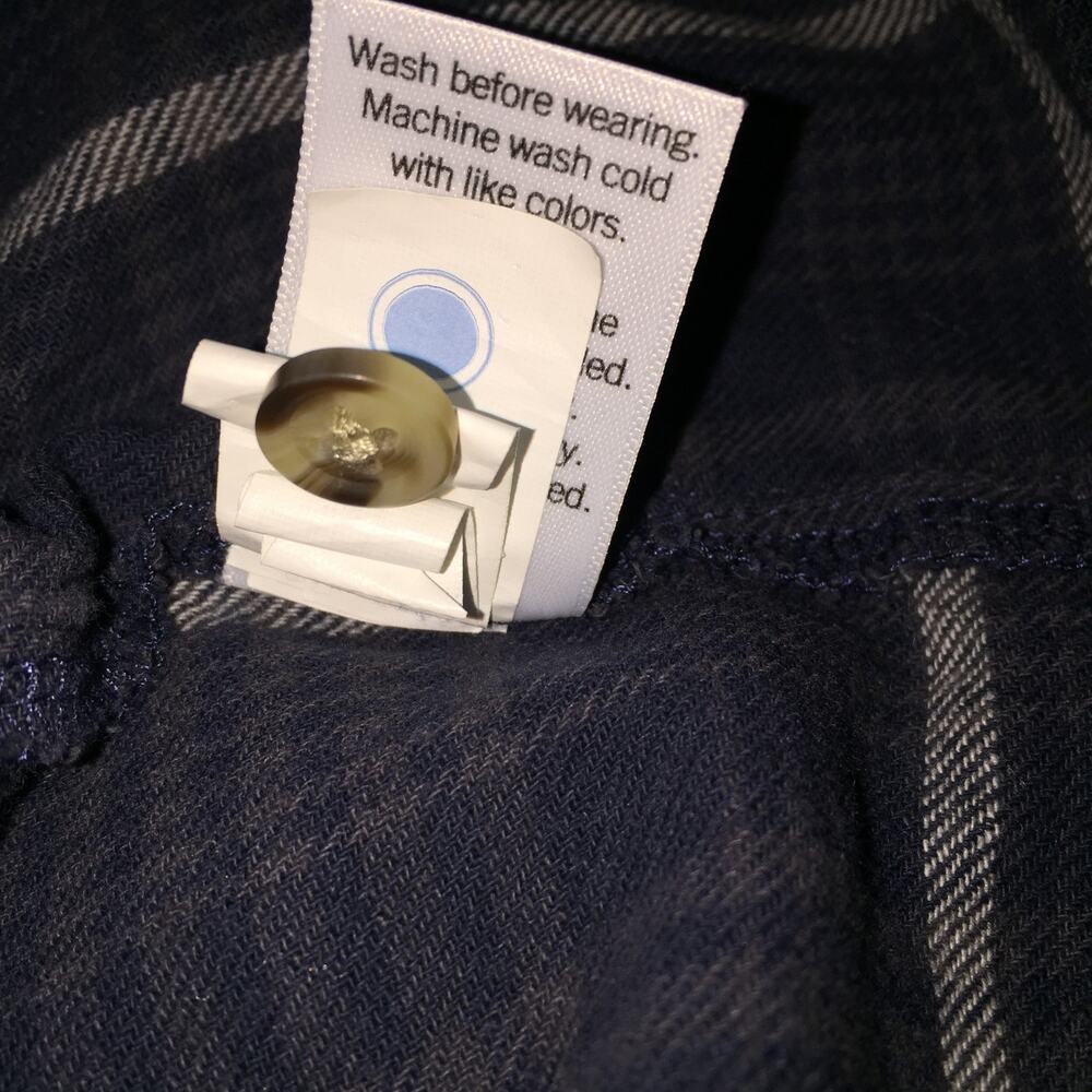 SO Goods For Life Cropped Hoodie Shacket size S Blue Plaid - Picture 4 of 7